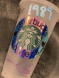 Taylor Swift Albums Eras Custom Starbucks Cold Cup 24 oz