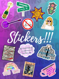 Taylor Swift Inspired Stickers