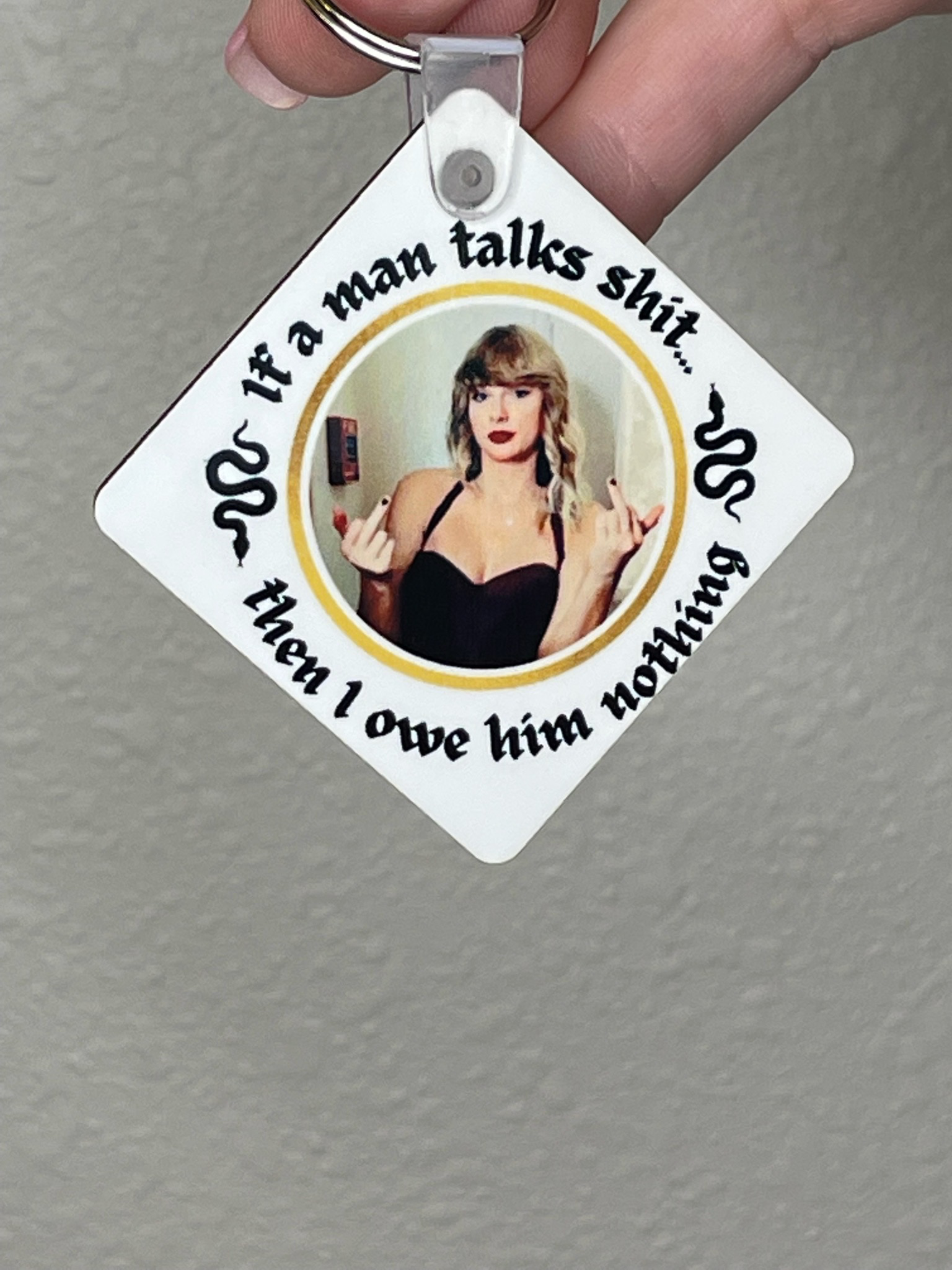 I Did Something Bad Keychain