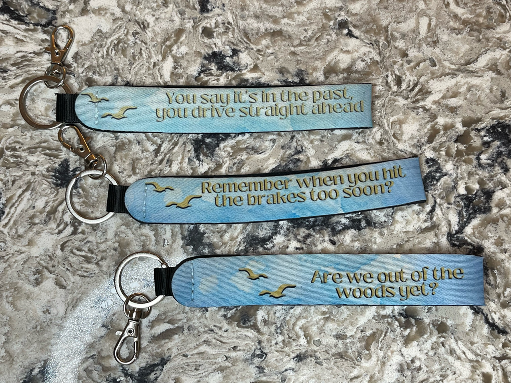 1989 Lyric keychains