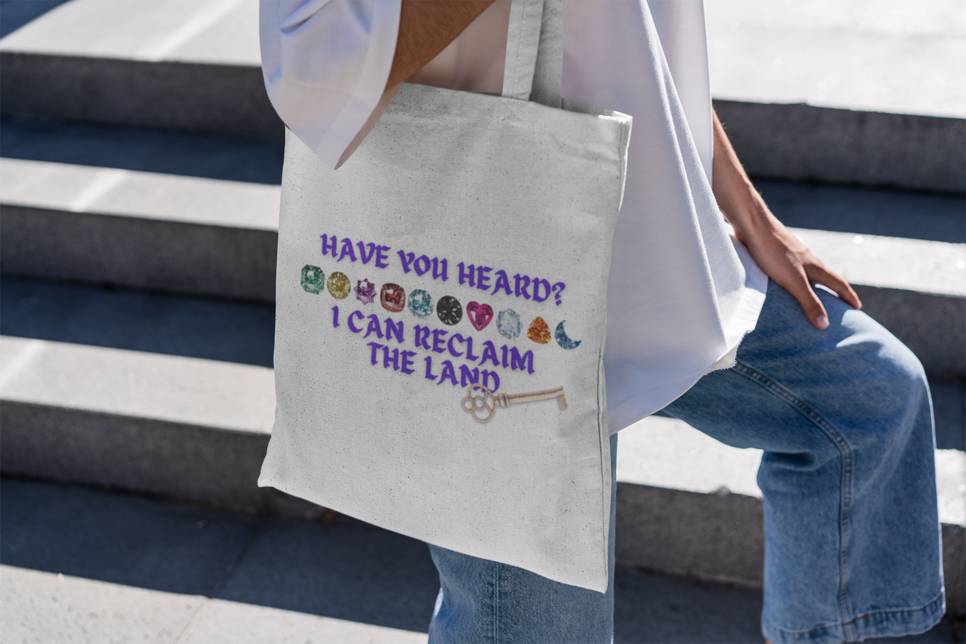 Bejeweled "Have you heard?" Tote Bag