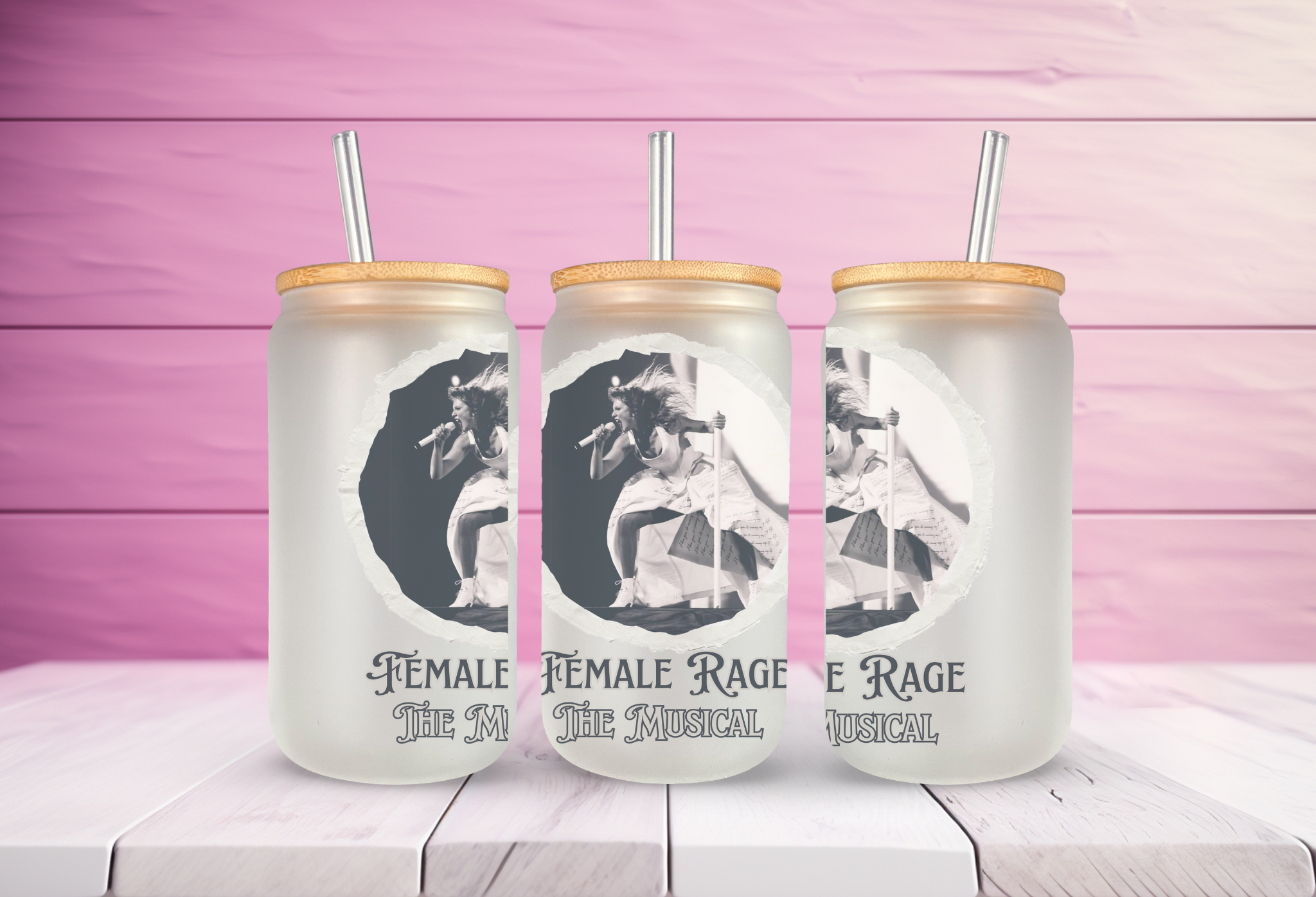 Female Rage the Musical Glass Can Tumbler